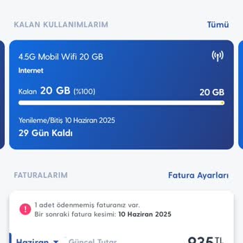 Kullanmadığım Paket Ücreti Tekrar Faturama Yansıtıldı