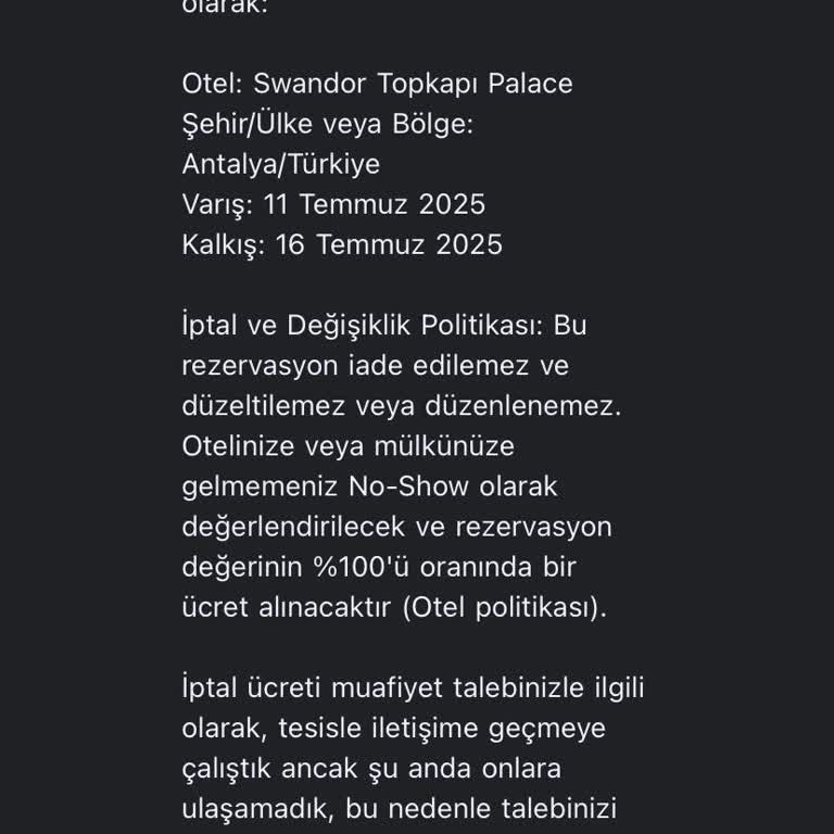 Agoda Üzerinden İptal Edilen Rezervasyonun Ücreti İade Edilmedi