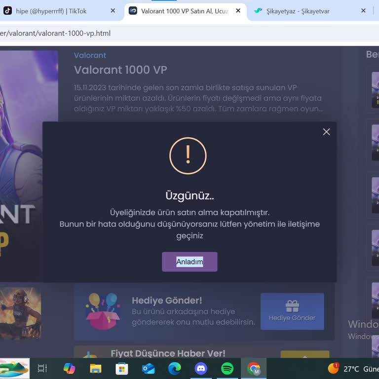 İlan Satın Alma Kapatıldı, Acil Destek Talebi