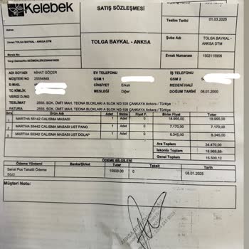 Altı Buçuk Aydır Teslim Edilmeyen Sipariş Ve İlgisiz Mağaza