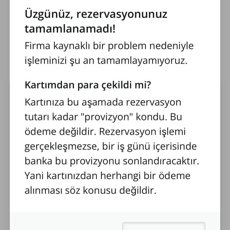 Kimse Sorumluluk Almıyor, Param Provizyonda Kaldı!