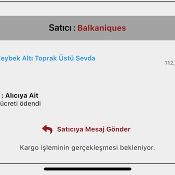 Satıcıdan Cevap Alamıyorum, Siparişim Kargoya Verilmiyor