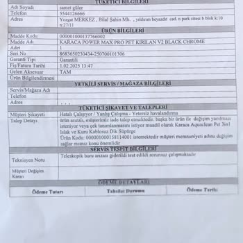 Karaca Dikey Süpürgede Sürekli Arıza Ve Yetersiz Mağaza Desteği