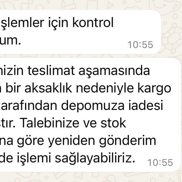 Ürün Teslim Edilmeden İade Edilmesi Nedeniyle Yaşanan Mağduriyet