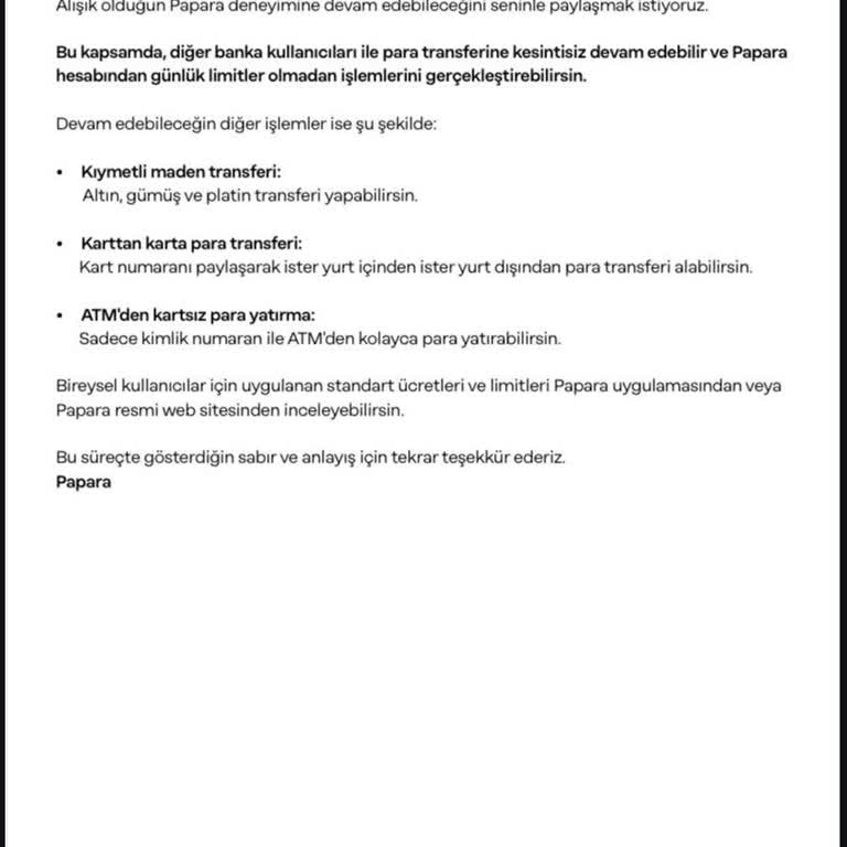 Papara Hesabım Açıldı Ama Paramı Hala Kullanamıyorum