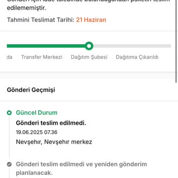 Kargom Teslim Edilmeden İade Edildi, Müşteri Hizmeti Yok