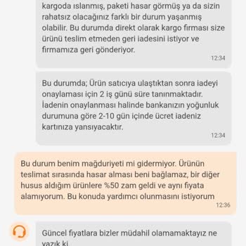 Siparişim Teslim Edilmeden İade Oldu Fiyat Arttı Kimse Yardımcı Olmuyor