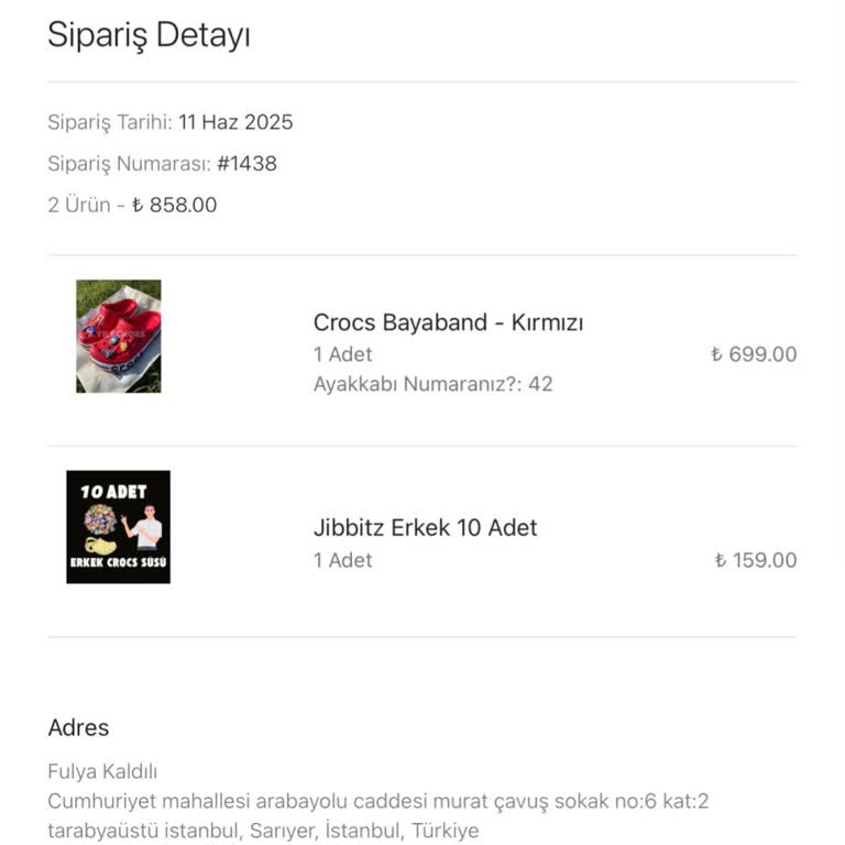 Siparişimle İlgili Uzun Süreli Geri Dönüş Sorunu