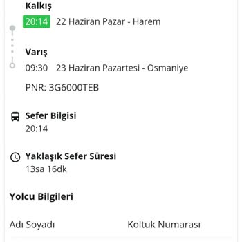 Satın Aldığım Otobüs Bileti Fiyatı Gerekçesiyle İptal Edildi