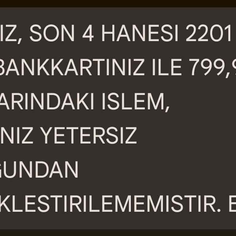 Haberim Olmadan Banka Kartımla Yapılan İşlem Girişimi Hakkında Yardım Talebi