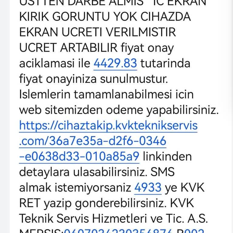 Ek Garantiye Rağmen Ekran Tamirine Ücret Talebi