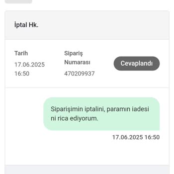 Siparişimin Onaylanmaması Ve İletişim Eksikliği Yaşadım