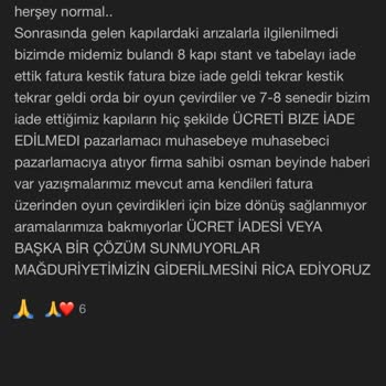 11 Yıldır İade Edilen Kapıların Ücreti Ödenmiyor, Mağduriyetimiz Devam Ediyor