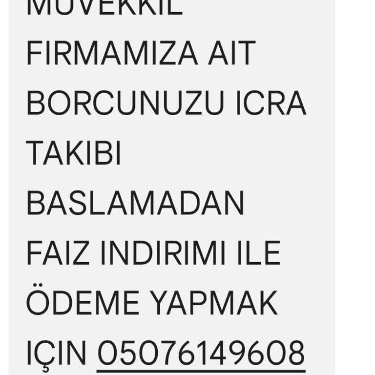 Asılsız Borç Mesajlarıyla Mağdur Edildim