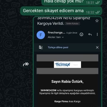 Ne Siparişim Geldi Ne De Param İade Edildi, Çözüm Bekliyorum