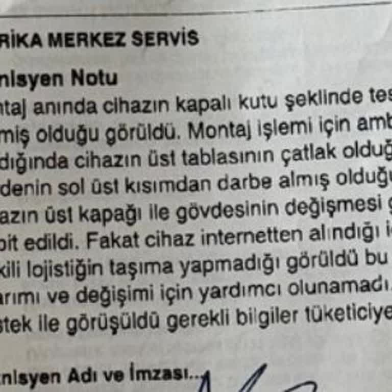 Hasarlı Çamaşır Makinesi İçin İade Ve Değişim Sorunu