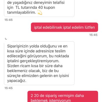 Teslimat Gecikti, İptal Talebim Reddedildi