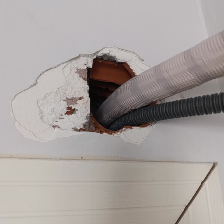 Klima Montajında Duvara Büyük Zarar Verildi