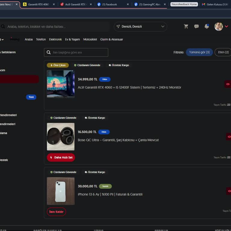 Letgo İlanım Çok Az Kişiye Ulaşıyor Görünürlük Sorunu Yaşıyorum