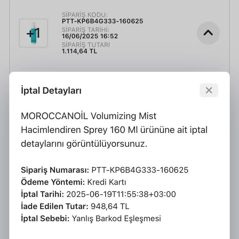 Siparişin İptali Ve Geciken Ücret İadesi Mağduriyeti