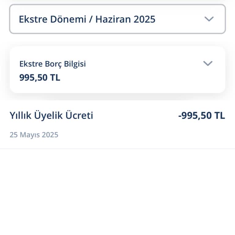 Yıllık Kart Aidatının Haksız Yere Tahsil Edilmesi Ve İadesi Talebi