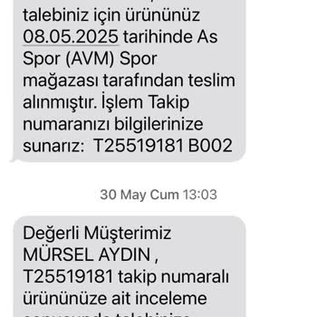 Kısa Sürede Yıpranan Adidas Ayakkabı İçin İki Kez Red Edilen Değişim Talebi