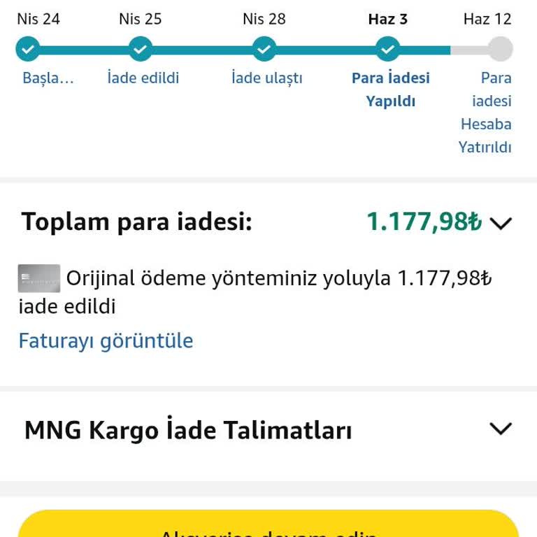 Amazon TR'den Alınan Ürünün İadesi 3 Aydır Yapılmıyor, Ulaşılamıyor