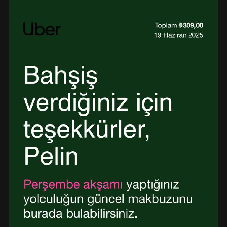 İzinsiz Olarak Hesabımdan Bahşiş Ücreti Kesildi
