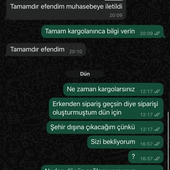 Sipariş Sonrası İletişim Engeli Ve Para İadesi Sorunu