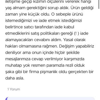 İade Ettiğim Elbise İçin Asılsız İftira Ve Hakaretle Karşılaştım