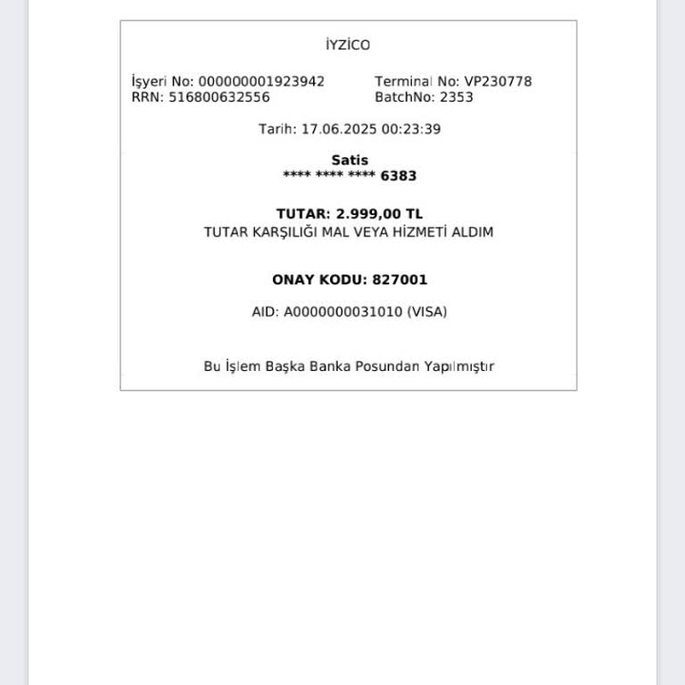 Onaysız Kredi Kartı İşlemi Ve Mağduriyetin Giderilmesi Talebi