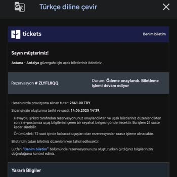 Bilet İptali Hakkında Bilgilendirme Eksikliği Ve Maddi Zarar