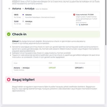 Bilet İptali Hakkında Bilgilendirme Eksikliği Ve Maddi Zarar