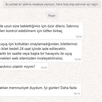 Bilet İptali Hakkında Bilgilendirme Eksikliği Ve Maddi Zarar