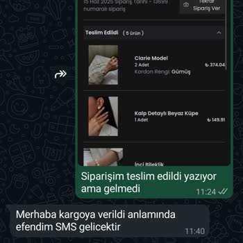 Teslim Edilmeyen Saat Siparişi Ve Ücret İadesi Sorunu