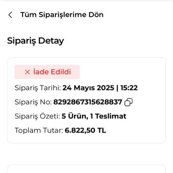 Siparişim Teslim Edilmeden İptal Edildi Ve Bilgilendirme Yapılmadı