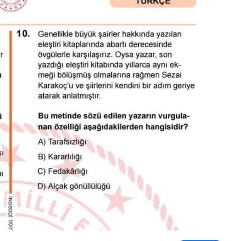 Sınav Sorusunda Anlam Belirsizliği Ve Değerlendirme Hatası