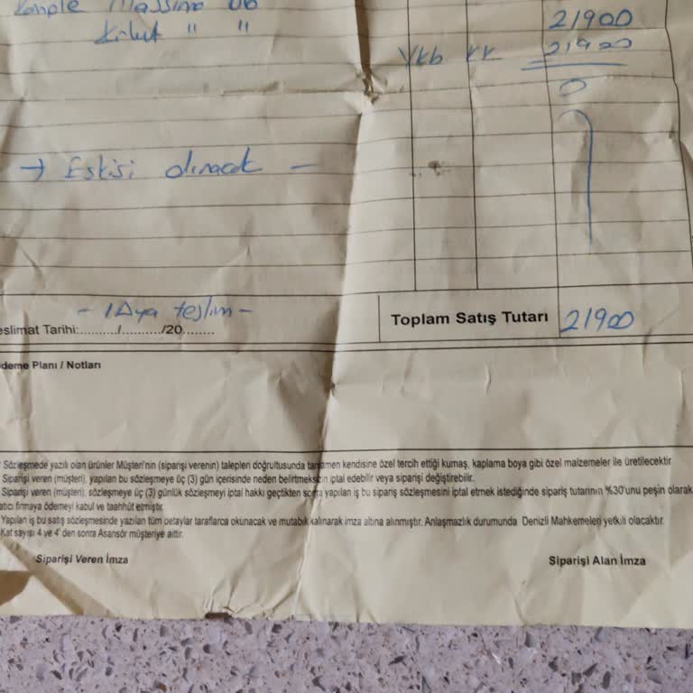 Kale Mobilya Denizli'den Alınan Koltuk Bir Aydır Teslim Edilmedi