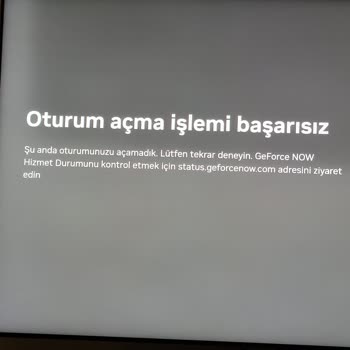 Samsung TV'de GeForce Now Oturum Açma Sorunu Ve Muhatap Bulunamaması