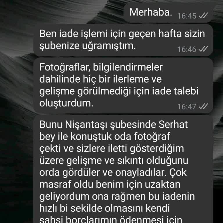 His Hair Center'da Sonuçsuz Tedavi Ve İade Sorunu