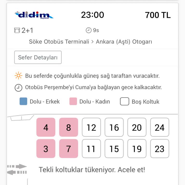 Satın Alınan Otobüs Yerine Eski Ve Konforsuz Araçla Yolculuk Mağduriyeti