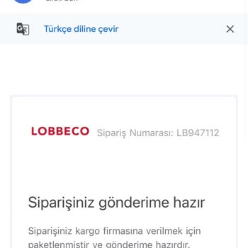 Lobbeco Kargoya Verilmeyen Ürün Ve Cevapsız Destek Talepleriyle Yaşanan Mağduriyet
