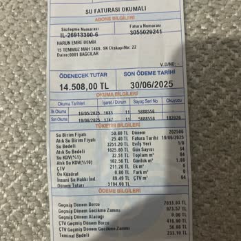 Fahiş Su Faturası Ve Kesinti Nedeniyle Mağduriyet