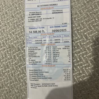 Fahiş Su Faturası Ve Kesinti Nedeniyle Mağduriyet