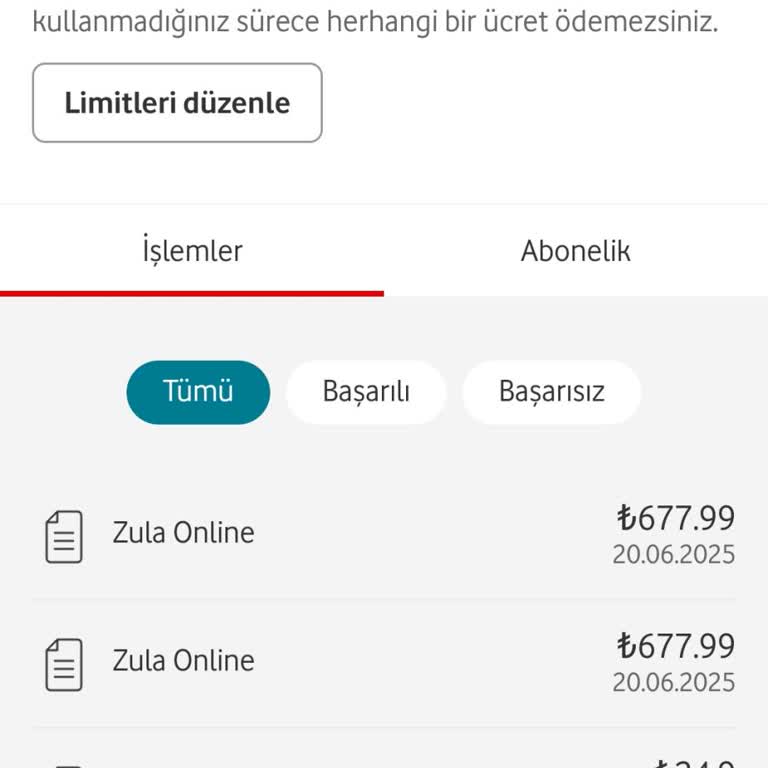 Bilgim Dışında Vodafone Pay İle Yapılan Ödeme Ve İade Talebi