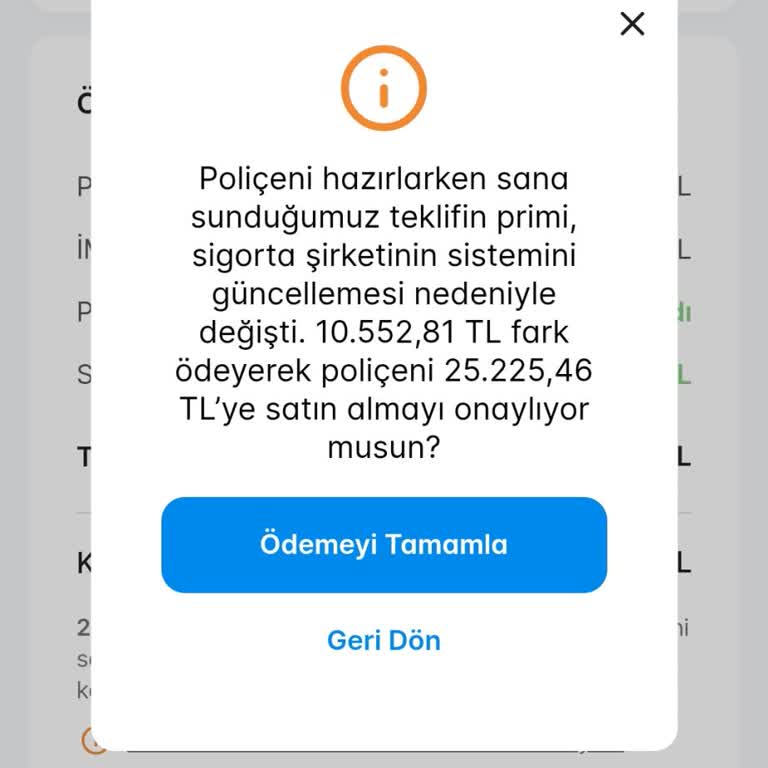 Kasko Teklifinin Kısa Sürede Değişmesi Ve Müşteri Güvensizliği