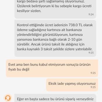 İade Sonrası Haksız Kargo Ücreti Kesintisi
