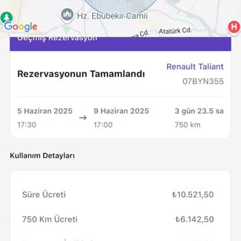 Erken Teslim Edilen Kiralık Araç İçin Ücret İadesi Yapılmadı