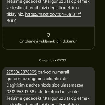 PTT Kargom Teslim Edilmiyor Ve Bilgilendirme Yapılmıyor