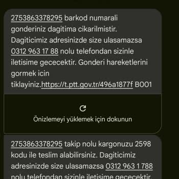 PTT Kargom Teslim Edilmiyor Ve Bilgilendirme Yapılmıyor